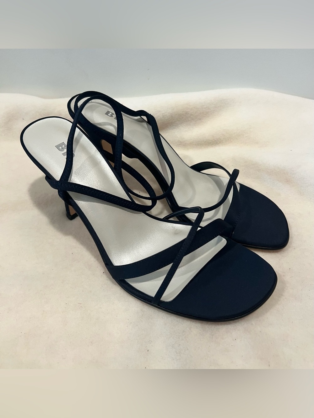 bp Women’s Strappy Slingback Heeled Sandals in Navy Size 8.5